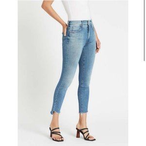 MOTHER Stunner Zip Ankle Step Fray Jeans Camp Expert 25